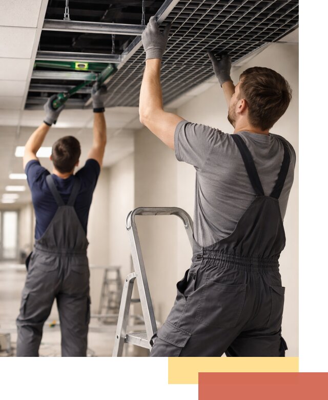 Монтаж потолка Грильято в Златоусте: установка под ключ качественно