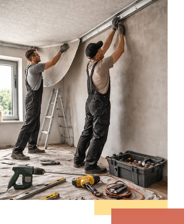 Монтаж фактурного натяжного потолка в Златоусте качественно и быстро