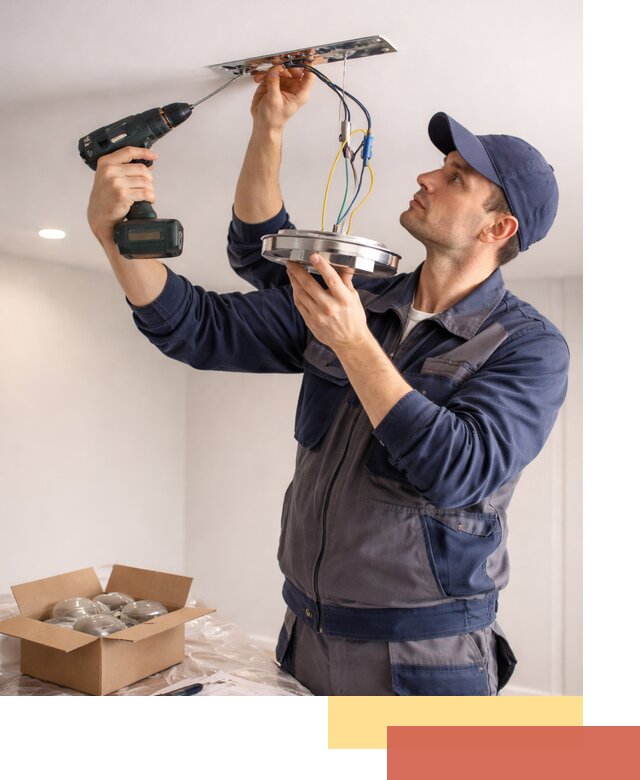 Установка люстры в натяжной потолок в Златоусте