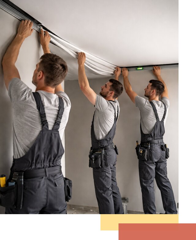 Теневые натяжные потолки в Златоусте: монтаж и отделка быстро и качественно