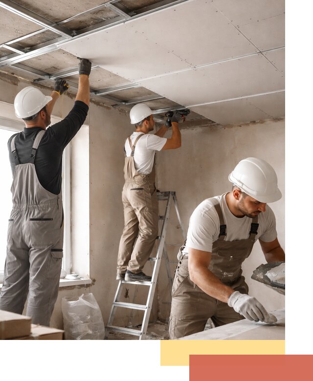 Одноуровневый потолок из гипсокартона в Златоусте — монтаж и отделка