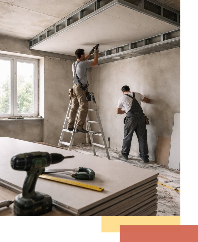 Двухуровневый потолок из гипсокартона в Златоусте