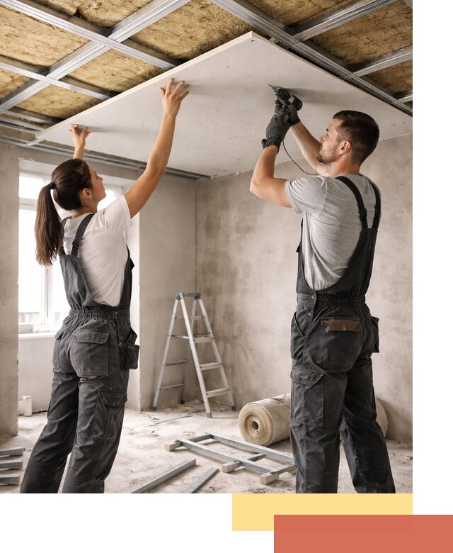 Звукоизоляция потолка из ГКЛ в Златоусте профессионально и надежно