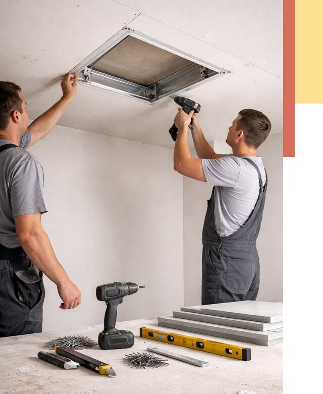 Установка люка в потолок ГКЛ в Златоусте от 2578 руб. под ключ | ОТДЕЛОЧНИК-Злт