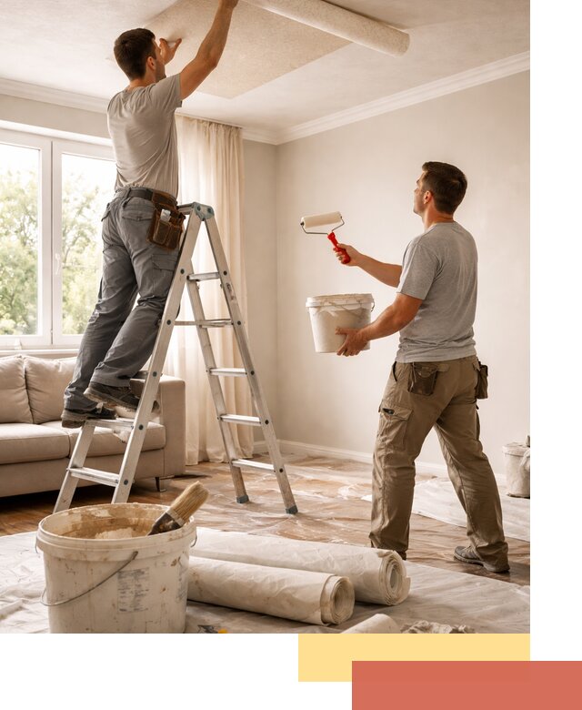 Поклейка обоев на потолок в Златоусте — качественно и быстро