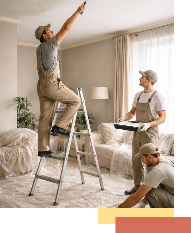 Покраска потолков акриловой краской в Златоусте качественно и быстро