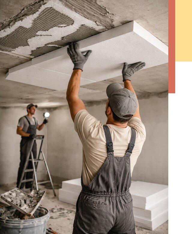 Утепление потолка пенопластом в Златоусте от 4640 руб/м2 — недорого и быстро | ОТДЕЛОЧНИК-Злт